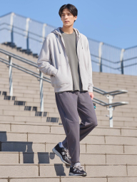 Стильна толстовка UNIQLO з капюшоном 1159844134 (Сірий XXL)