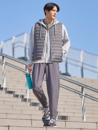Стильна толстовка UNIQLO з капюшоном 1159844134 (Сірий XXL)