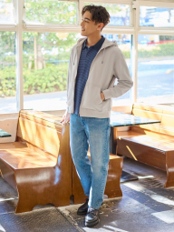 Стильна толстовка UNIQLO з капюшоном 1159844134 (Сірий XXL)