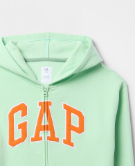 Дитяча толстовка з капюшоном GAP кофта на замку 1159845784 (Зелений L)