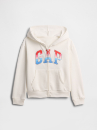 Дитяча толстовка з капюшоном GAP кофта на замку 1159845787 (Білий M)