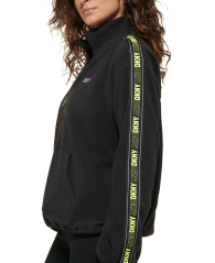 Женская флисовая толстовка DKNY на полумолнии 1159846660 (Черный 3X)