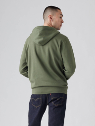 Мужская толстовка на молнии Levi's на флисе 1159847087 (Зеленый M)