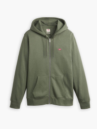 Мужская толстовка на молнии Levi's на флисе 1159847087 (Зеленый M)