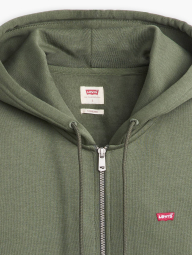 Мужская толстовка на молнии Levi's на флисе 1159847087 (Зеленый M)