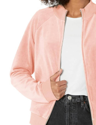 Женская велюровая толстовка Guess 1159849712 (Розовый XS)