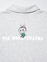 Толстовка UNIQLO POP MART UT Graphic на полумолнии 1159850505 (Серый S)