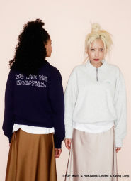 Толстовка UNIQLO POP MART UT Graphic на полумолнии 1159850480 (Синий M)