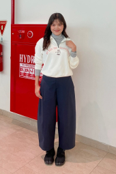 Толстовка UNIQLO POP MART UT Graphic на напівблискавці 1159851109 (Молочний M)