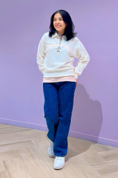 Толстовка UNIQLO POP MART UT Graphic на напівблискавці 1159851109 (Молочний M)