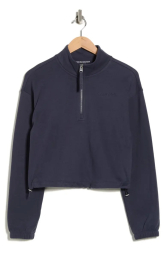 Толстовка на полумолнии Calvin Klein укороченная 1159853044 (Синий L)