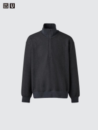 Толстовка UNIQLO на полумолнии 1159855934 (Серый XL)