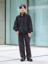 Толстовка UNIQLO на полумолнии 1159855934 (Серый XL)