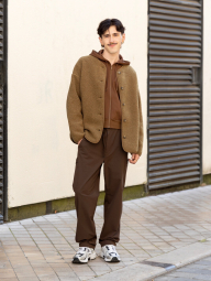 Толстовка на блискавці DRY UNIQLO з капюшоном 1159856199 (Коричневий S)