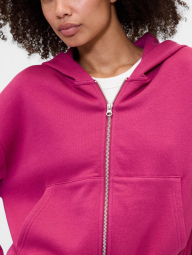 Толстовка жіноча оверсайз на флісі GAP 1159856353 (Рожевий M)