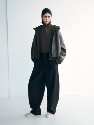 Толстовка на молнии UNIQLO с капюшоном 1159858240 (Коричневый M)