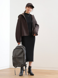 Толстовка на молнии UNIQLO с капюшоном 1159858240 (Коричневый M)