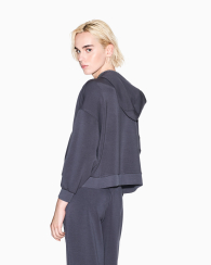 Женская толстовка Armani Exchange на полумолнии 1159859213 (Серый XS)