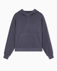 Толстовка жіноча Armani Exchange на напівблискавці 1159859213 (Сірий XS)