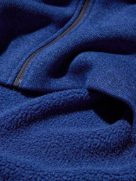 Вязаная толстовка на молнии UNIQLO внутри с экомехом 1159859729 (Синий M)