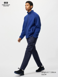 Вязаная толстовка на молнии UNIQLO внутри с экомехом 1159859729 (Синий M)