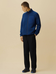 Вязаная толстовка на молнии UNIQLO внутри с экомехом 1159859729 (Синий M)