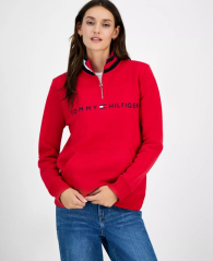 Толстовка жіноча Tommy Hilfiger на флісі 1159861412 (Червоний L)