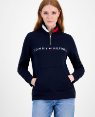 Толстовка жіноча Tommy Hilfiger на флісі 1159861416 (Синій XL)