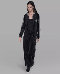 Женская велюровая толстовка Karl Lagerfeld Paris с пайетками 1159863070 (Черный 1X)