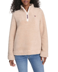 Женская толстовка Tommy Hilfiger из шерпы 1159862411 (Бежевый L)