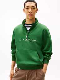 Мужская толстовка Tommy Hilfiger с полумолнией 1159862881 (Зеленый M)