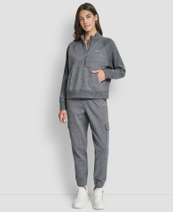 Женская толстовка DKNY на флисе 1160233088 (Серый S)