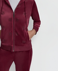 Толстовка жіноча DKNY з логотипом зі страз 1160326900 (Бордовий S)