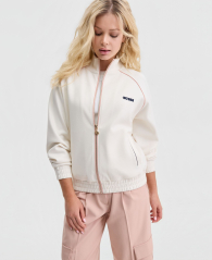Женская толстовка Guess кофта на молнии 1162071298 (Молочный XS)