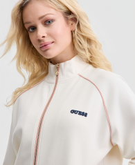 Женская толстовка Guess кофта на молнии 1162071298 (Молочный XS)