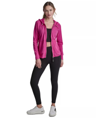 Женская лёгкая толстовка DKNY на молнии 1162369281 (Розовый XS)