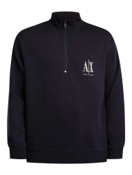 Толстовка чоловіча Armani Exchange на напівблискавці 1162477513 (Синій XXL)