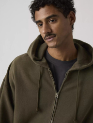 Толстовка чоловіча на блискавці Levi's 1162680249 (Зелений XXL)