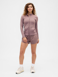Женская толстовка GAP Fit на молнии 1162834226 (Коричневый S)