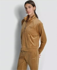 Женская велюровая толстовка DKNY 1162838475 (Коричневый L)