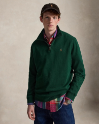 Толстовка чоловіча Polo Ralph Lauren кофта на напівблискавці 1163112223 (Зелений XXL)