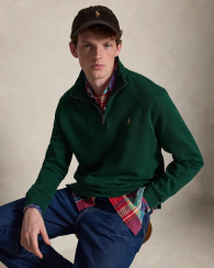 Толстовка чоловіча Polo Ralph Lauren кофта на напівблискавці 1163112223 (Зелений XXL)