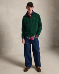 Толстовка чоловіча Polo Ralph Lauren кофта на напівблискавці 1163112223 (Зелений XXL)