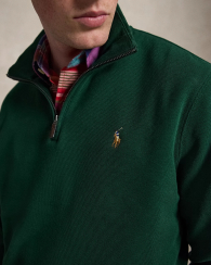 Толстовка чоловіча Polo Ralph Lauren кофта на напівблискавці 1163112223 (Зелений XXL)