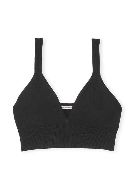 Жіночий трикотажний топ Victoria's Secret 1159840546 (Чорний S)