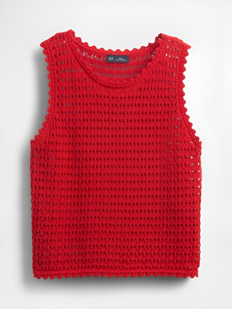 В'язаний топ GAP 1159844927 (Червоний XL)
