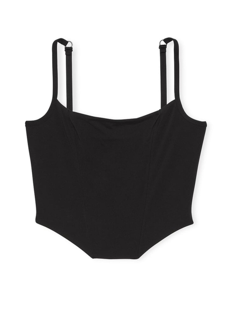 Жіночий корсетний топ Victoria's Secret Pink 1159845010 (Чорний M)