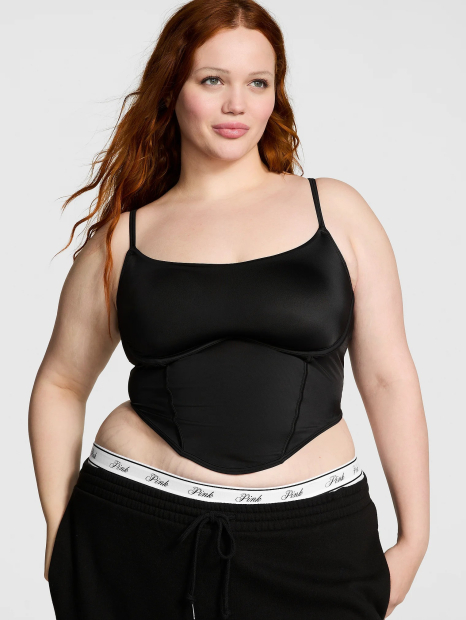 Жіночий топ Victoria's Secret Pink 1159845012 (Чорний XS)