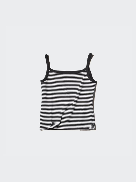 Жіночий топ UNIQLO майка 1159845122 (Чорний/Білий S)