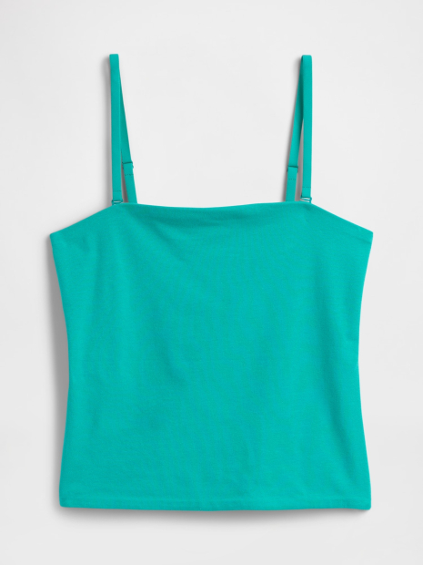 Женский топ-майка GAP 1159848220 (Зеленый S)